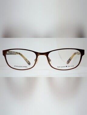 Kate Spade New York. Brown Copper  Stainless Steel Eyeglass Frames.